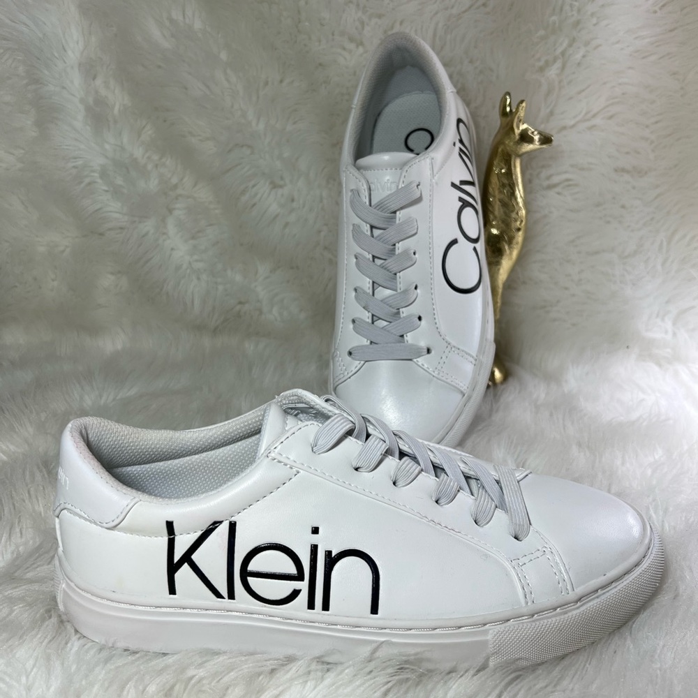 Calvin Klein Women’s Casual Sneaker Lace Up Logo Size 7.5 - Picture 5 of 10